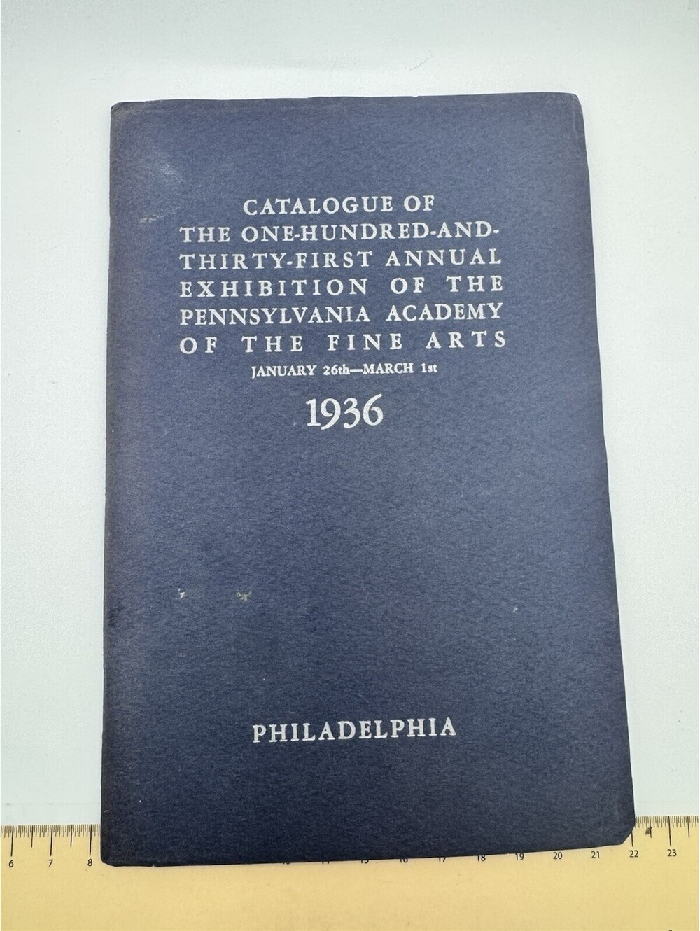 1936 PA Academy Fine Arts 131st Annual Exhibition Catalogue Philadelphia